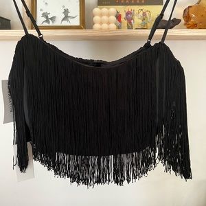 Aritzia fringe top